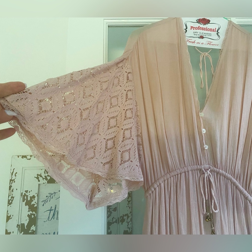Free People XS dusty rose jumpsuit